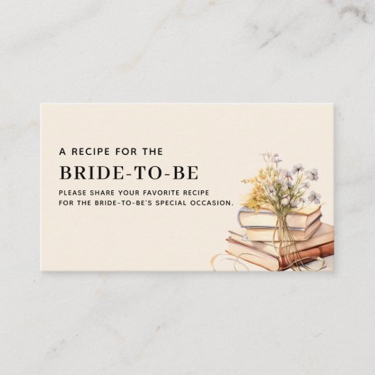 Wildflower Nieuw Chapter Recept Kaart Vrijgezellen (Voorkant)