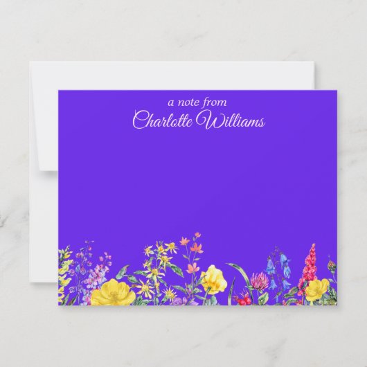 Wildflower Note Cards Notitiekaartje (Voorkant)