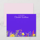 Wildflower Note Cards Notitiekaartje (Voorkant / Achterkant)