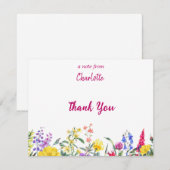 Wildflower Note Cards Notitiekaartje (Voorkant / Achterkant)