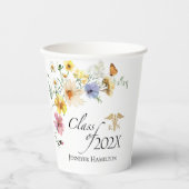 Wildflower Nursing School | Klasse van Afstuderen Papieren Bekers (Voorkant)