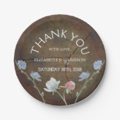 Wildflower Oak Wood Weddenschap Papieren Bordje (Voorkant)