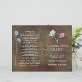 Wildflower Oak Wood Weddenschap Programma (Staand voorkant)