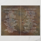 Wildflower Oak Wood Weddenschap Programma (Achterkant)