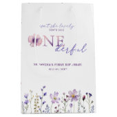 Wildflower Onederful eerste verjaardag cadeau tas Medium Cadeauzakje (Voorkant)