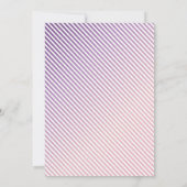 Wildflower ONEderful Meisje's 1e Verjaardag Uitnod Kaart (Achterkant)