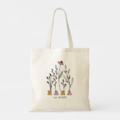 Wildflower Opgericht Jaar Nieuw-Nana Tote Bag (Achterkant)
