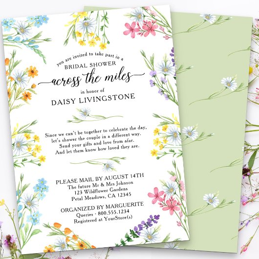 Wildflower Over de Miles Vrijgezellenfeest per Mai Kaart