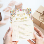Wildflower Over of Onder Vrijgezellenfeest Game Ka Kaart<br><div class="desc">Deze prachtige spelkaarten zullen een perfecte touch toevoegen aan uw speciale gelegenheid. De kleurrijke kleur van het bloemmotief maakt dit ontwerp ideaal voor een vrijgezellenfeest met een tuinthema.</div>