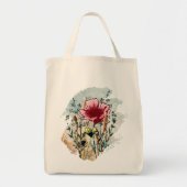 Wildflower Paint Splatter Tote Bag (Voorkant)