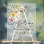 Wildflower Paren Douche Acryl Welkomstbord Acryl Bord (Neutraal)
