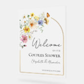 Wildflower Paren Douche Acryl Welkomstbord Acryl Bord (Hoek)