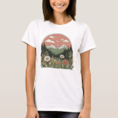 Wildflower Park Daisies T-shirt voor vrouwen (Voorkant)