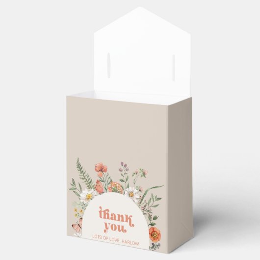 Wildflower Party Favor Boxen Bedankdoosjes (Geopend)
