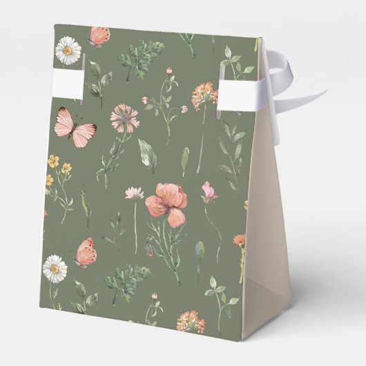 Wildflower Party Favor Boxen Bedankdoosjes (Achterkant)