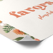 Wildflower Party Favorieten teken Poster (Hoek)
