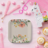 Wildflower Party Papier Borden Papieren Bordje (Feest)