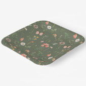 Wildflower Party Papier Borden Papieren Bordje (Gebogen)