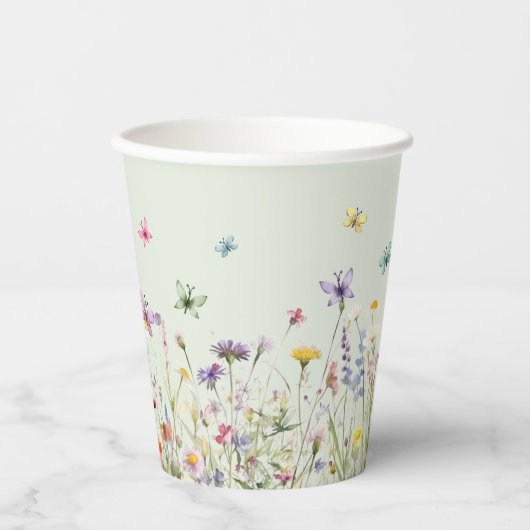 Wildflower Party Papieren beker (Voorkant)