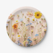 Wildflower Party Papieren Bordje (Voorkant)