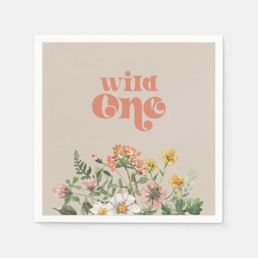 Wildflower Party Papieren servetten (Voorkant)