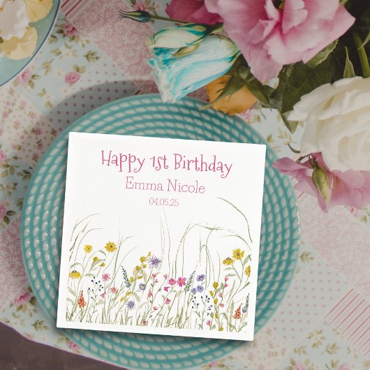 Wildflower Party servetten