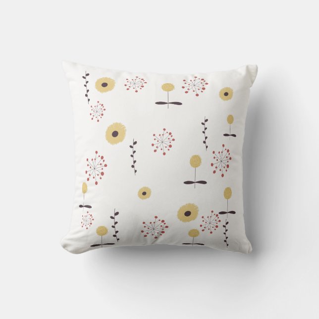 Wildflower Patroon Cozy  Kussen (Voorkant)