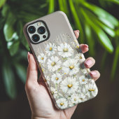 Wildflower patroon op beige Case-Mate iPhone case