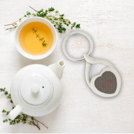 Wildflower patroonnaam grijs Metalen Sleutelhanger