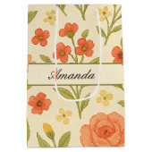 Wildflower Patroonnaam Medium Cadeauzakje (Achterkant)