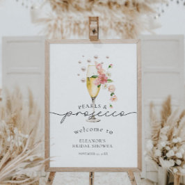 Wildflower Pearls & Prosecco Vrijgezellenfeest Wel Poster