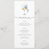 Wildflower Pearls & Prosecco Wildflower Menu Kaart (Voorkant)