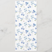 Wildflower Pearls & Prosecco Wildflower Menu Kaart (Achterkant)