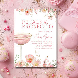 Wildflower Petals & Prosecco Blush Vrijgezellenfee Kaart