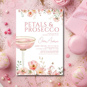Wildflower Petals & Prosecco Blush Vrijgezellenfee Kaart
