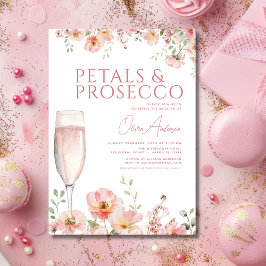 Wildflower Petals & Prosecco Blush Vrijgezellenfee Kaart