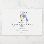 Wildflower Petals & Prosecco Vrijgezellenfeest Fav Sparkling Wijnetiket (Enkel label)