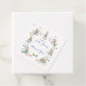 Wildflower Peter de Konijn Baby shower Bedankjes Labels (In situ)