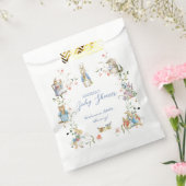 Wildflower Peter de Konijn Baby shower Bedankzakje (Gezegeld)