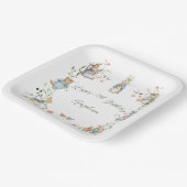 Wildflower Peter het Konijn Verjaardag Groot Papieren Bordje (Gebogen)