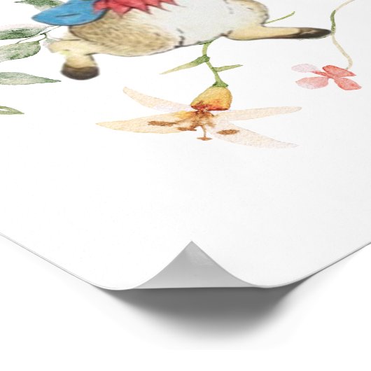 Wildflower Peter het Konijn Verjaardagsfeest Welko Poster (Hoek)