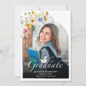 Wildflower Pharmacy School Graduation Party Foto Kaart (Voorkant)