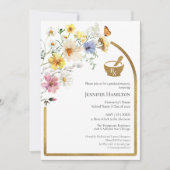 Wildflower Pharmacy School Graduation Party Foto Kaart (Voorkant)