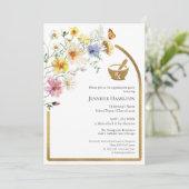 Wildflower Pharmacy School Graduation Party Foto Kaart (Staand voorkant)