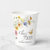 Wildflower Pharmacy School | Klasse van Afstuderen Papieren Bekers (Achterkant)