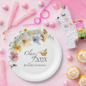 Wildflower Pharmacy School | Klasse van Afstuderen Papieren Bordje (Feest)