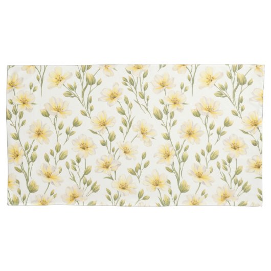 Wildflower Pillowcases – King (Set of 2) Kussensloop (Voorkant-Links)