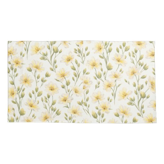 Wildflower Pillowcases – King (Set of 2) Kussensloop (Achterkant-Links)