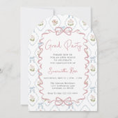 Wildflower Pink Bow Graduation Kaart (Achterkant)