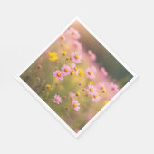 Wildflower Pink Daisy Meadow Servet (Hoek)
